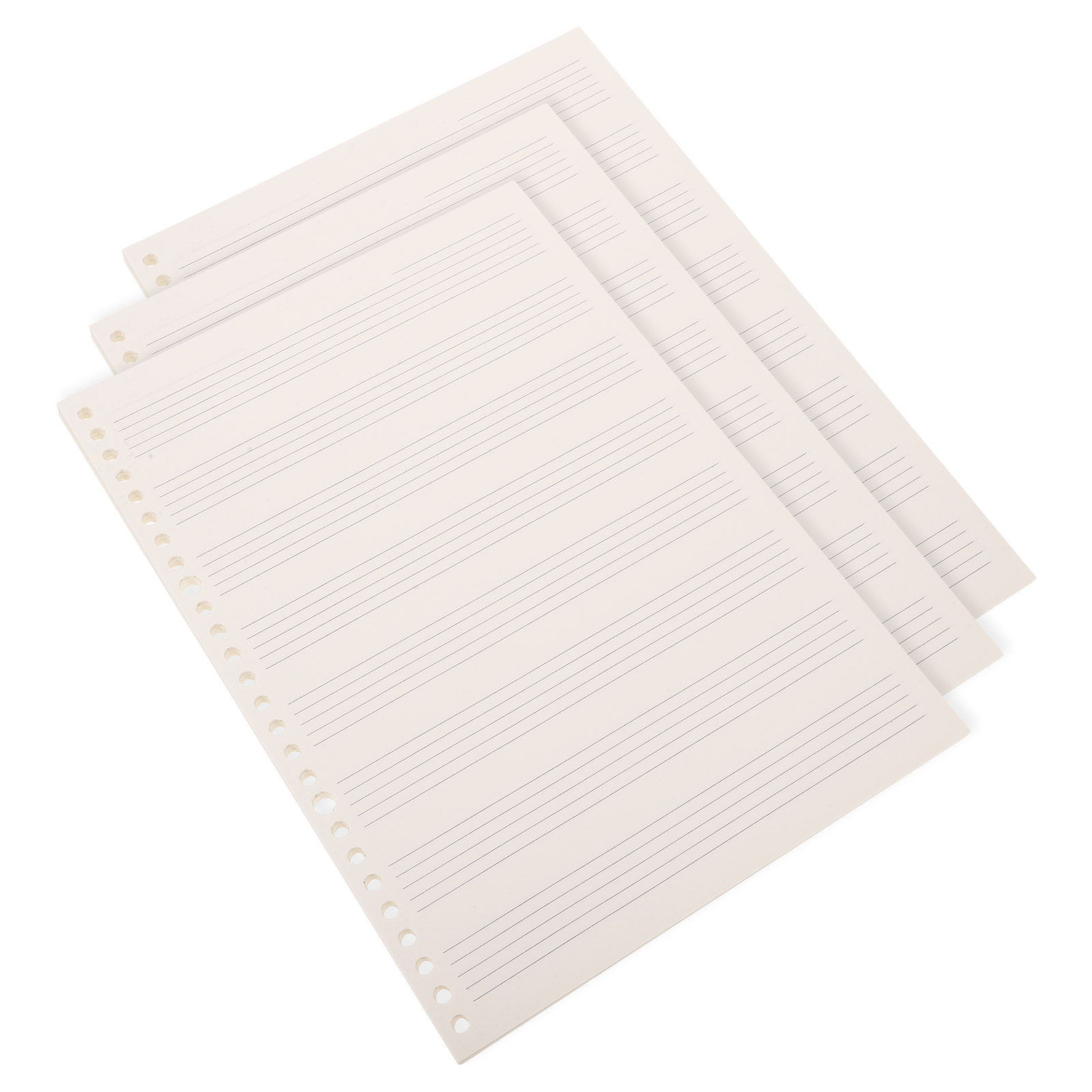 Blank Sheet Music Notebook - 3 stuks compacte, losse gitaarbladmuziekboekjes met