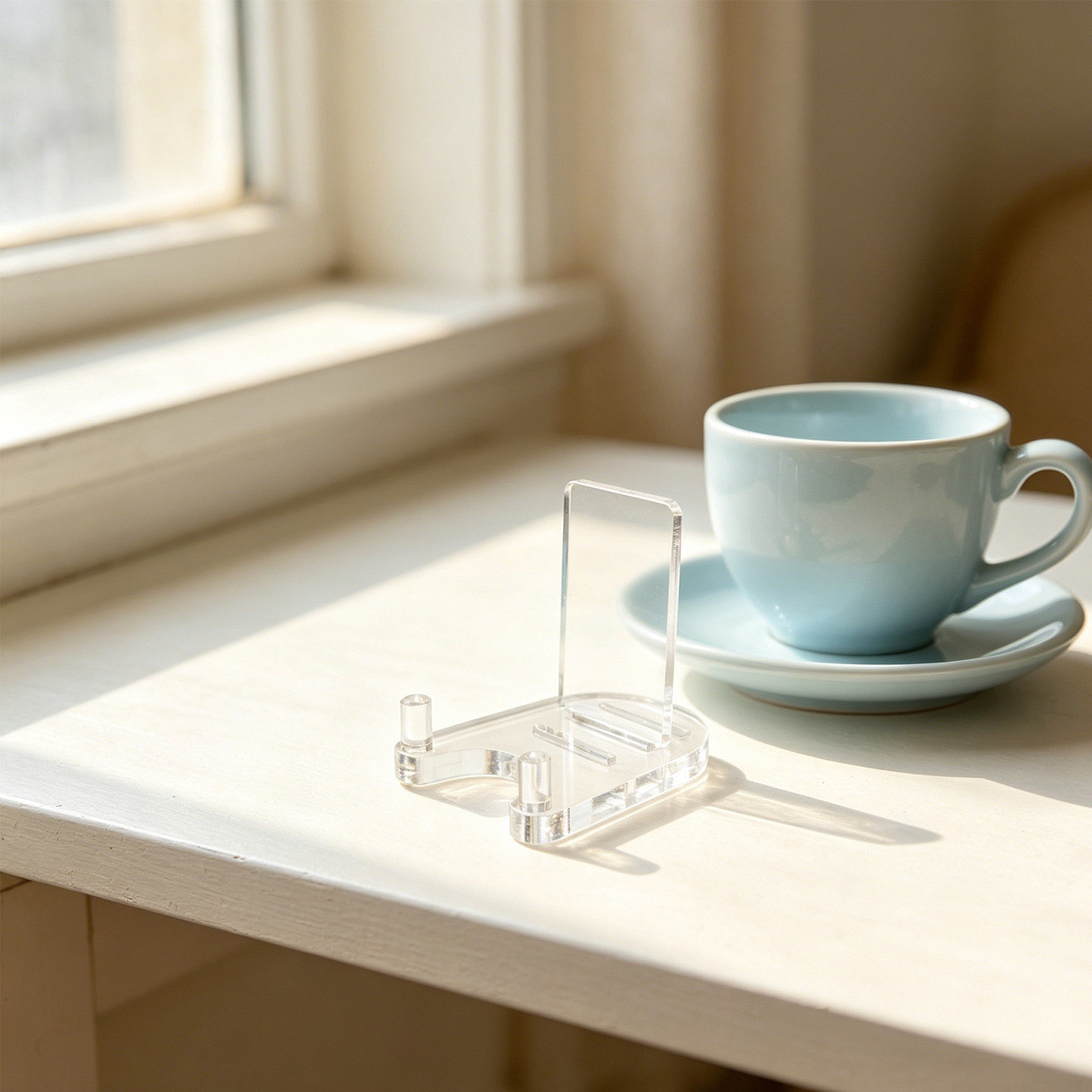 Clear Acrylic Book Stand Holder - Transparante acrylplaatstandaard, 5 inch, tafelstandaard voor