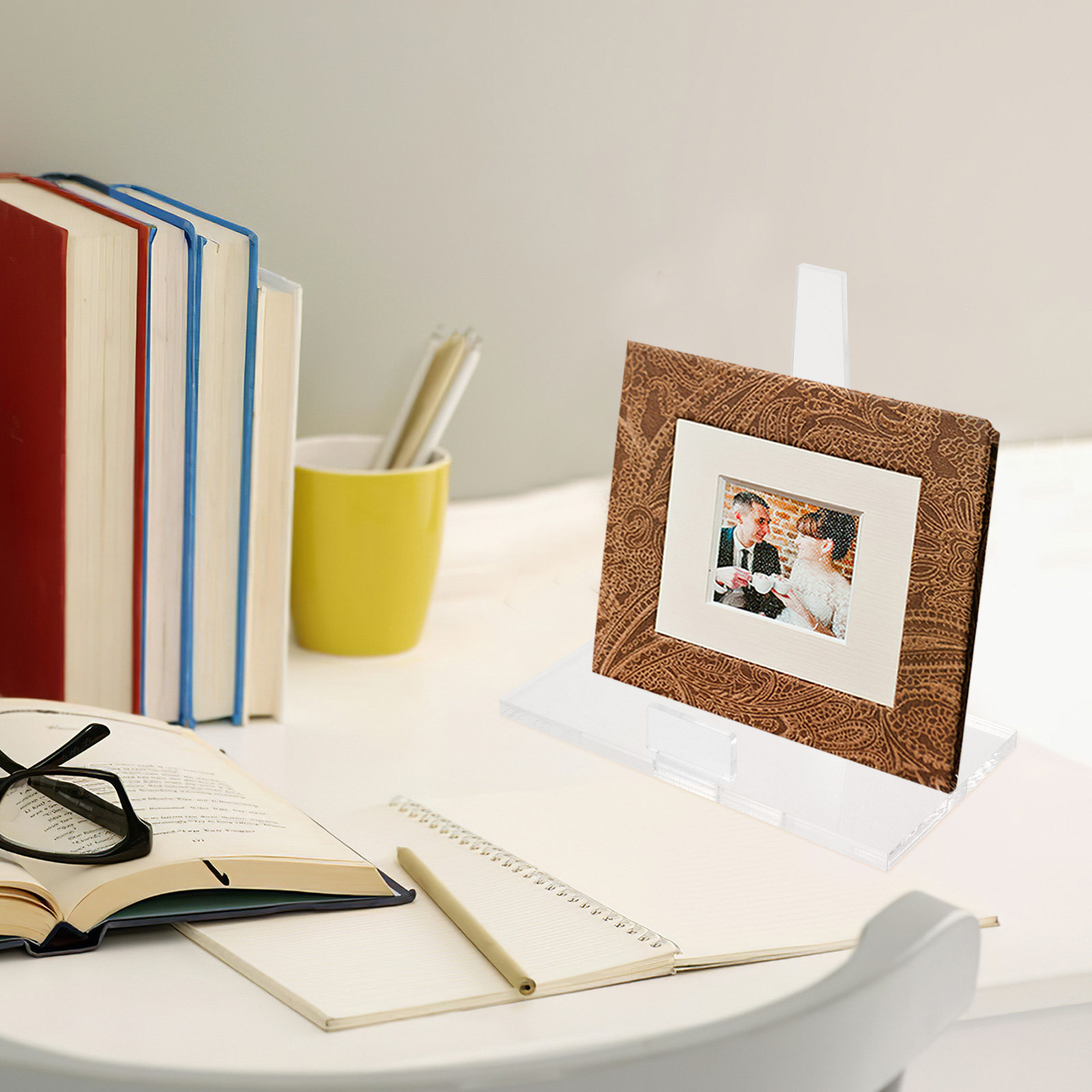 Clear Acrylic Book Stand Holder - Veelzijdige acrylplaatstandaard, fotostandaard, boekenhouder, transparante displaystandaard