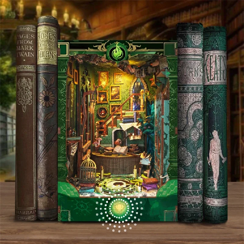 Miniatuurmodelsets DIY houten  - Diy Wooden Book Nook Kit Shelf Insert recensie en prijs