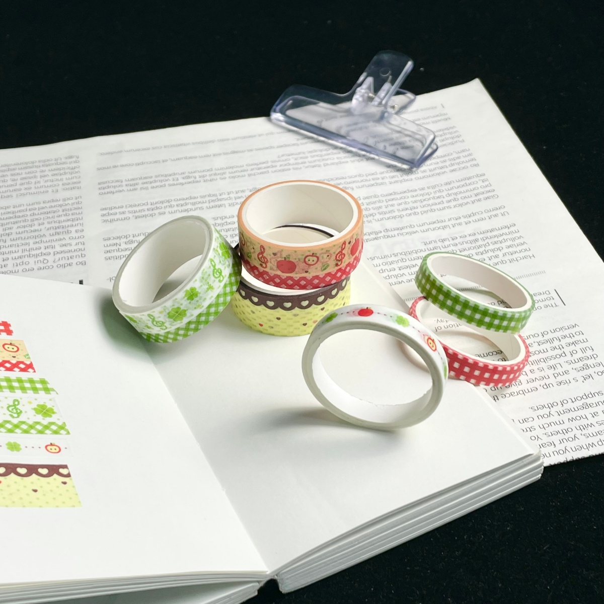 Retro Cartoon Washi Tape Appel - Blank Sheet Music Notebook recensie en prijs