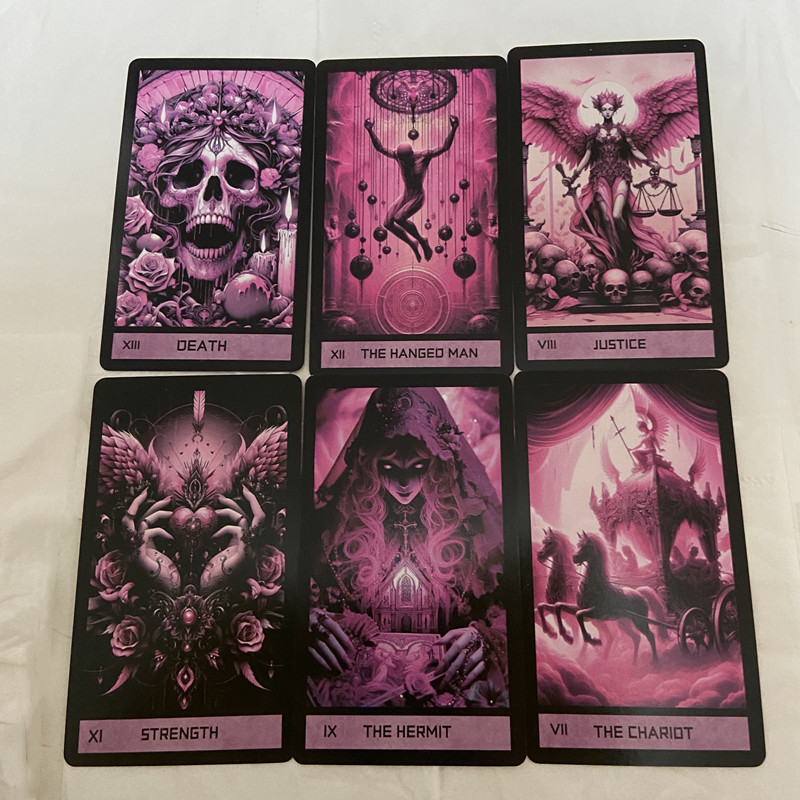Roze Gotische Tarot Deck 78 Ka - Tarot Deck With Guidebook recensie en prijs