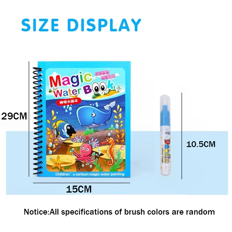 1PC kinderen aquarel magisch b - Reusable Water Magic Coloring Book recensie en prijs