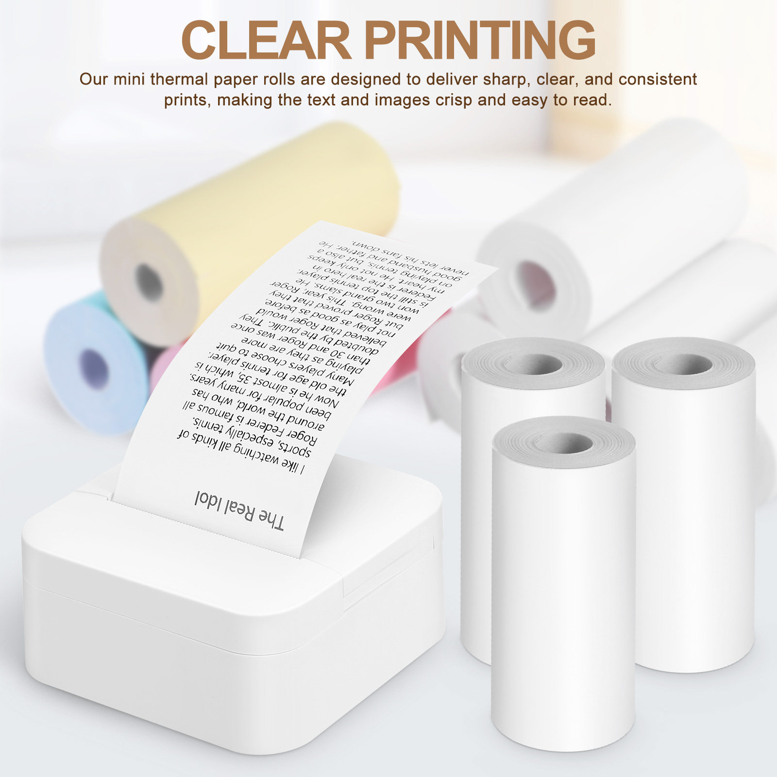 13 Rolls printerpapier, zakfor - Mini Pocket Thermal Printer Paper Roll recensie en prijs