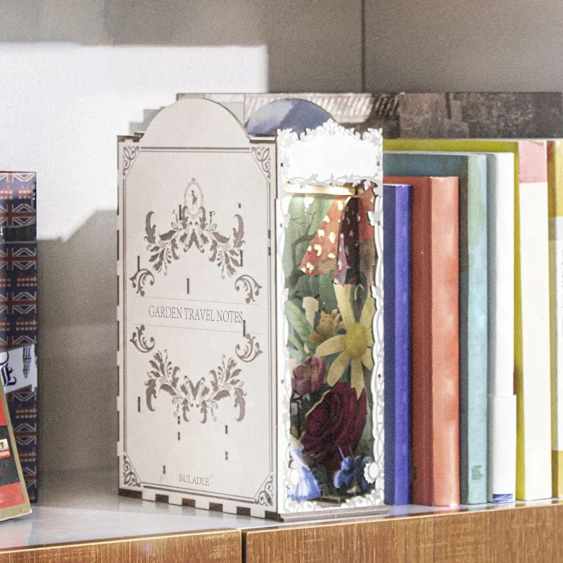 Tuin Reisboek Boekensteunen Bo - Diy Wooden Book Nook Kit Shelf Insert recensie en prijs